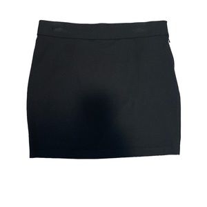 Black mini skirt